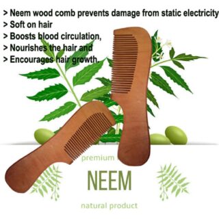 Neem Wood Comb (Pack of 2 Pieces)